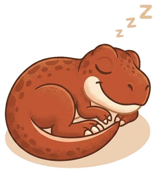 Sleeping Taskasaurus — all done